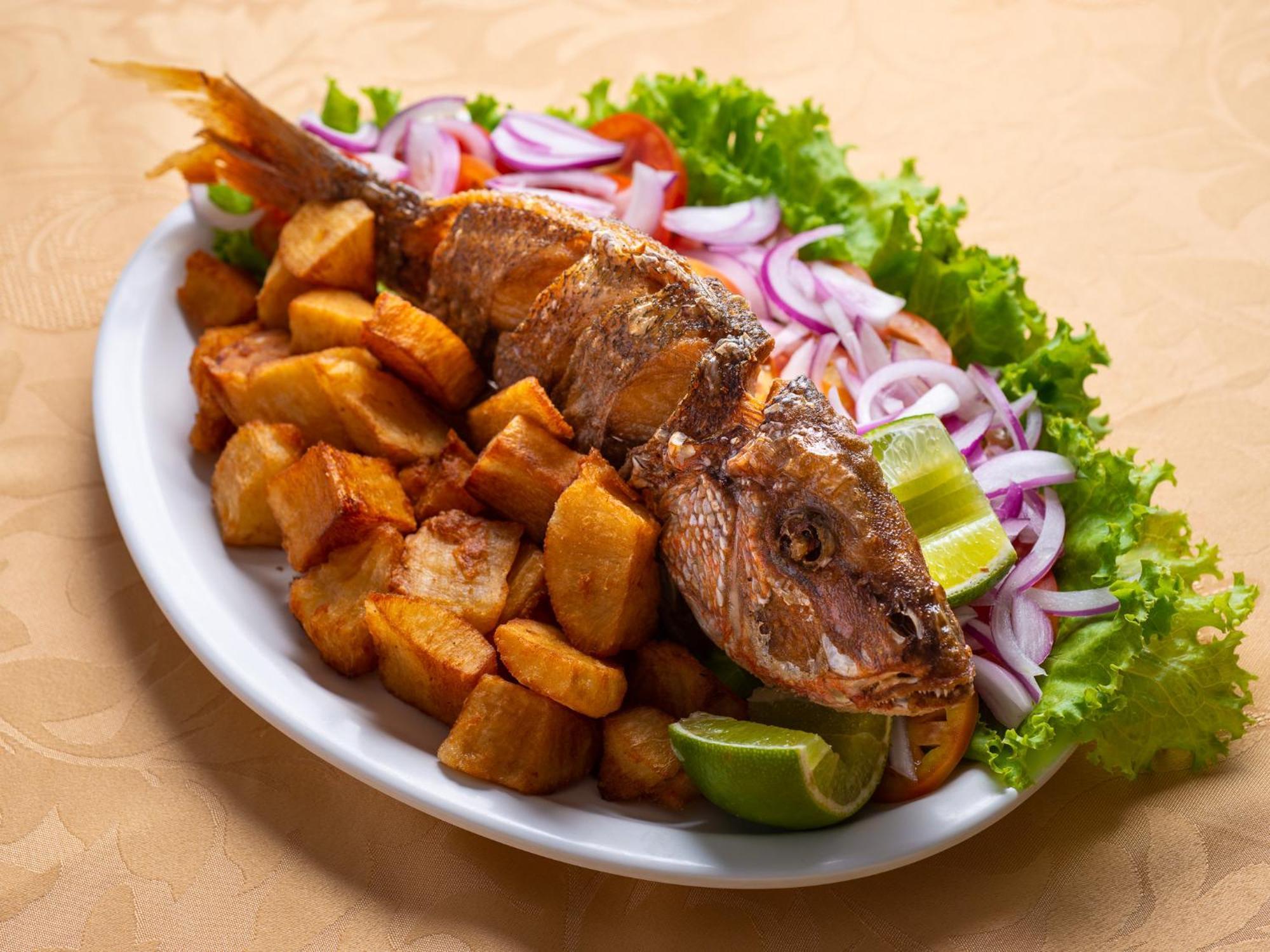 Ocean Palace All Inclusive Premium Natal Exteriör bild Fried fish with potatoes