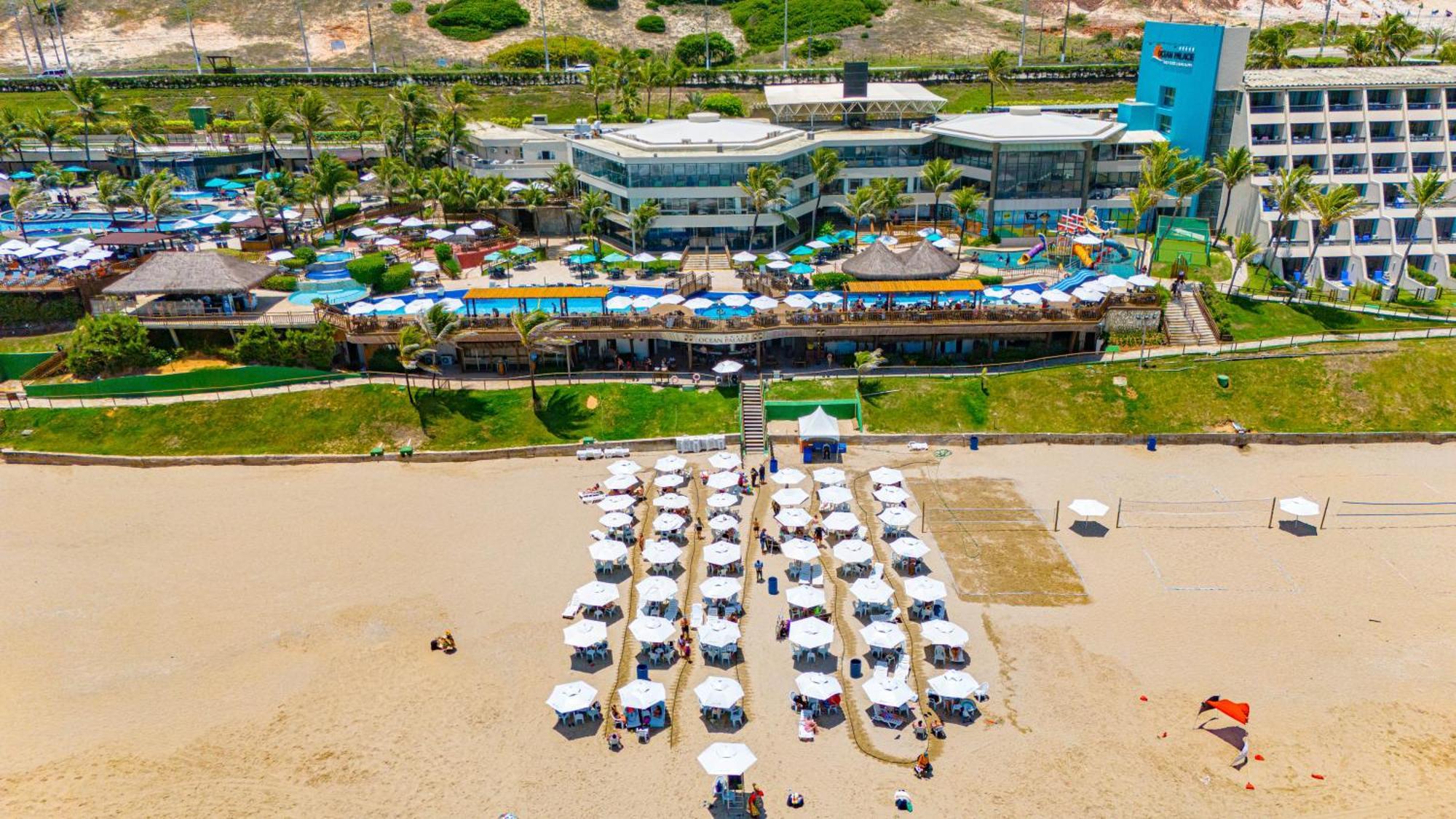 Ocean Palace All Inclusive Premium Natal Exteriör bild Aerial view of the beach club
